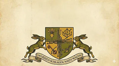 Familienwappen variation 1 - Wurzeln schlagen, weite wagen